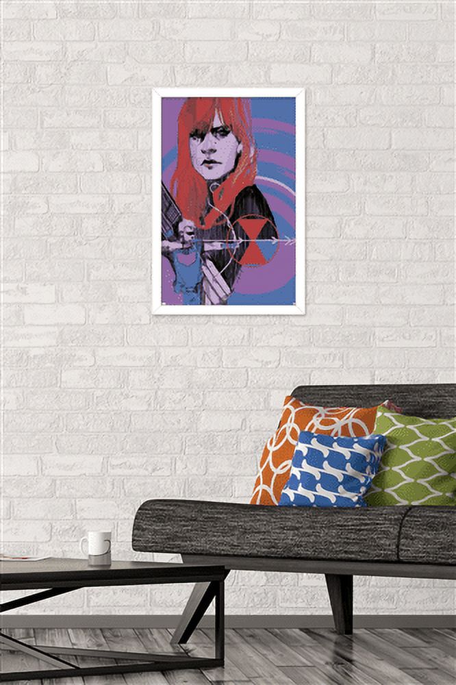 Marvel Comics - Hawkeye and Black Widow - Panel Wall Poster, 14.725" x 22.375", Framed