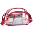 thumbnail image 1 of Bandolera BOSTANTEN Baseball de piel vegana roja, 1 of 6