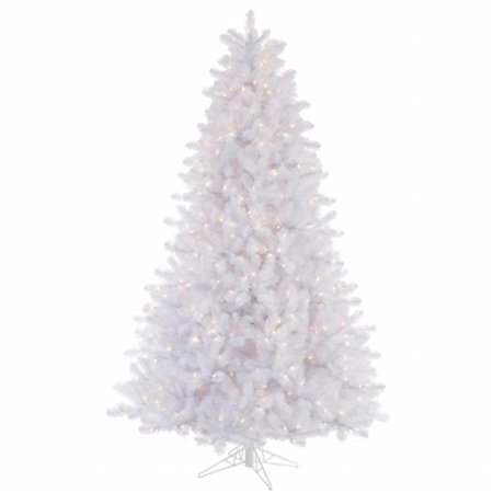 Vickerman 8.5' Crystal White Pine Artificial Christmas Tree with 900 Clear Lights