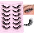thumbnail image 4 of Fluffy Lashes Natural Look Fox False Eyelashes Wispy Mink Eyelashes Cat Eye Lashes Short Natural Strips Lashes, 4 of 7