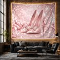 thumbnail image 6 of Pink Boxes and Flowers Tapestry Wall Hanging, 6 of 7