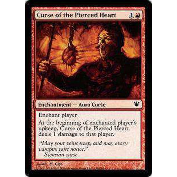 MtG Innistrad Common Curse of the Pierced Heart (Foil) #138
