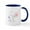 White/Navy Inside, variant on CafePress - Snoopy Dandelion Mug - 11 oz Ceramic Mug - Novelty Coffee Tea Cup