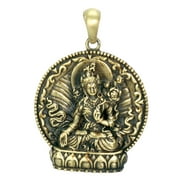 White Tara Pendant - Collectible Medallion Necklace Accessory Jewelry