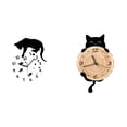 thumbnail image 1 of Reloj De Pared Colgante Silencioso Con Diseño De Gato, Movimiento Silencioso, Fácil De Leer, Ligero, Sin Tictac, Adorno Para Sala De Estar, Dormitorio, Comedor, Oficina, Escuela, Decoración, 1 of 8