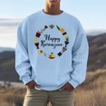 thumbnail image 2 of Men And Women Kwanzaa Fall Fashion Hoodless Pullover Sweatshirt Holiday Logo Print Top Casual Fall Pullover Long Sleeve Crewneck Loose Tops, 2 of 4
