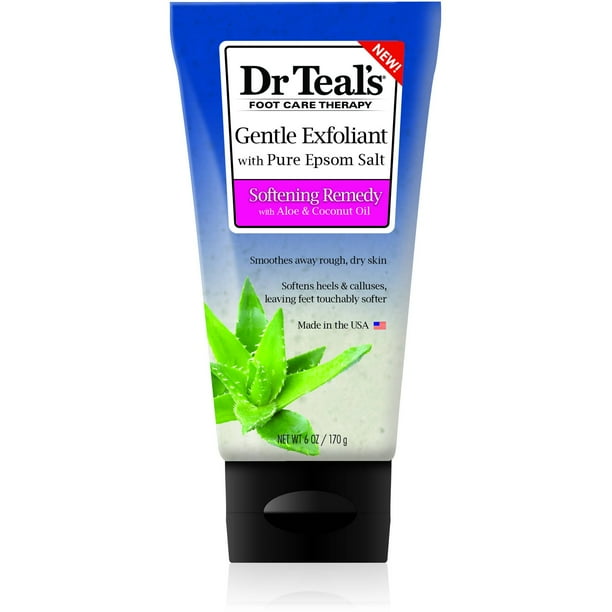 Dr Teal's Epsom Salt Exfoliant Foot Scrub, 6 oz.