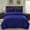 Blue, variant on Jin Mai Lan Solid Purple Polyester Washable Reversible Bed Blankets, King, Purple, 3-Pieces