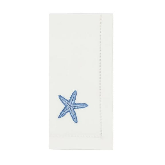 Saro Lifestyle Embroidered Starfish Table Napkin (Set of 6)