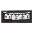 thumbnail image 1 of IH Casa Decor Framed Wood Hanging Beaded Welcome Sign, 1 of 4