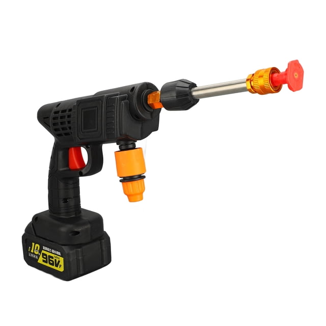 M Buder Pistola Lavadora a Presión Eléctrica Inalámbrica Portátil, Multifuncional con Batería Recargable, Manguera de 5 m / 16.4 ft, Ideal para Limpieza de Autos y Jardines