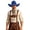 Blue, variant on Western Cowboy Hat for Women Men Small Short Wide Brim Beach Cowgirls Cattleman Cowboys Hats