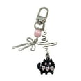 thumbnail image 6 of UNTERING Stylish Electric Guitar Keychain Pendant Butterfly Keyrings Unique Heart Key Ornament Fashion Bag Pendant Metal Texture, 6 of 8