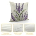 thumbnail image 4 of WERPE  Pretty Purple Lavender Throw Pillow Covers Flowers-Themed Pillow Cushion Cases with Zipper, Modern Decorative Pillow Cases for Girls Women Sofa Couch Bedroom Living Room Car, 4 of 5