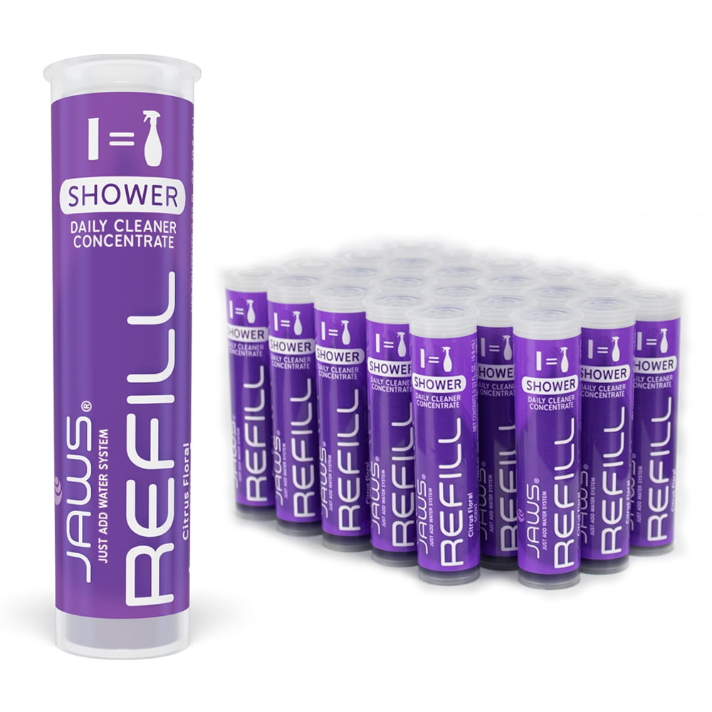 JAWS Shower Cleaner Refill Pods. Box of 24. Refillable Cleaning