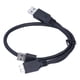 thumbnail image 3 of 2.0 Cable de Datos de Potencia USB-A A USB 2.0 Micro B Y Tipo de Hombre A Hombre Para Disco Duro Móvil Negro, 3 of 7