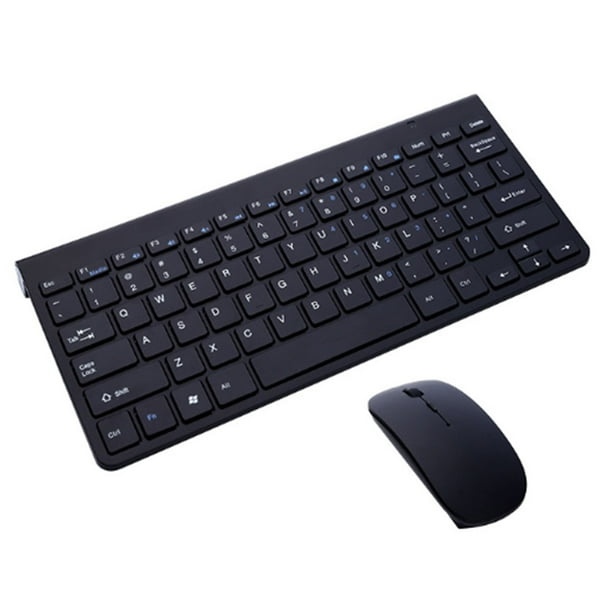 Conjunto de teclado y ratón, teclado delgado inalámbrico 2.4G con combinación de ratón inalámbrico para portátil, PC y Smart TV
