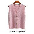 thumbnail image 3 of Sonducket Manténgase a la moda con un chaleco tipo suéter sin mangas para mujer, chalecos tipo suéter para capas, aplicación amplia Prendas para la parte del cuerpo Rosa l, 3 of 6