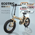 thumbnail image 3 of ECOTRIC 20 Inch Fat Tire e-Bike 500W 48V Foldable Frame Pedal Assist Commute Bike 7 Speed UL2849, 3 of 9