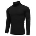 thumbnail image 4 of COOFANDY Men's Slim Fit Turtleneck Sweater - Solid Casual Knitted Twisted Pullover, 4 of 10