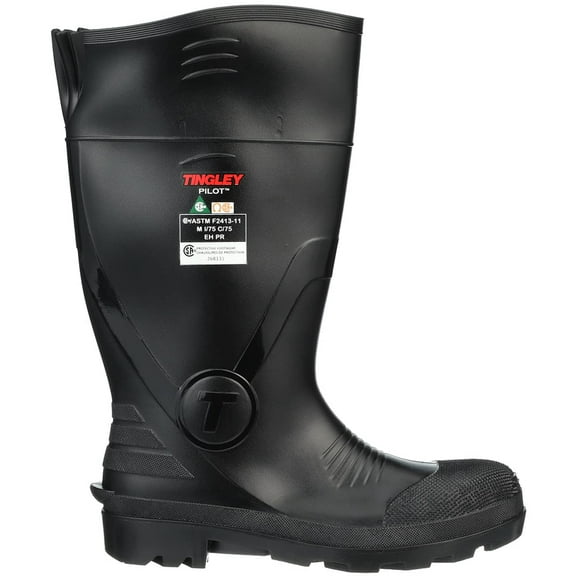 Tingley Pilot 31341 Safety Toe Puncture-Resistant Knee Boot, Mens 8 / Womens 10, Black CA1