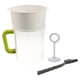 thumbnail image 1 of WORGEOUS Juego de filtros para hacer leche de soja de plástico de 4 Uds 1,5 L, colador de leche de soja, bolsa de leche de tuerca, alternativa que incluye cepillo de varilla de taza de filtro, 1 of 9