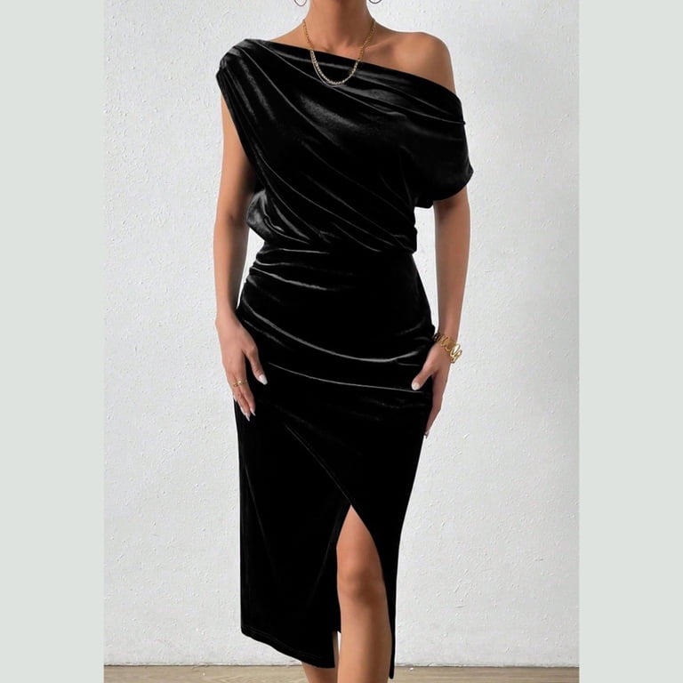 ruched velvet bodycon dress Ruched Velvet Bodycon Mini Dress