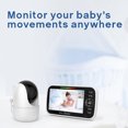 thumbnail image 2 of Monitor de bebé de 5 pulgadas, monitor infantil inalámbrico para el hogar inteligente con cámara, 2 of 8