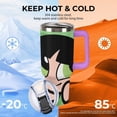 thumbnail image 5 of The Powerpuff Girls 40 Oz Tumbler with Handle And Straw Lid Insulated Tumblers Cups with Lids Straws Double Wall Vacuum Stainless Steel Travel Mug, Gifts for Men Women Boys Girls, 5 of 8