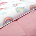 thumbnail image 6 of Sleep Zone Kids Twin Bedding Comforter Set - 5 Pieces Super Cute & Soft Bedding Sets & Collections with Comforter, Sheet, Pillowcase & Sham - Fade Resistant Easy Care (Rainbow), 6 of 6