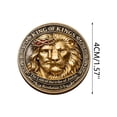 thumbnail image 3 of Lilixerw Christian Commemorative Coin,Religious Lion of Symbol,Inspiring Keepsake Gift for Strength,Courage,Collectible,1.5 Inch,Gold, 3 of 9