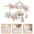 thumbnail image 3 of 2 horquillas japonesas con diseño de flor de cerezo para el pelo, adornos para el pelo para mujer., 3 of 7