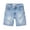 P198 Sky Blue, variant on Tfken Toddler Boys Soft Shorts Elastic Waist Stretchy Ripped Straight-Leg Denim Shorts With Pockets Fashion Teen Casual Daily Wear Clothes Size 9-12 Months Blue