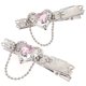 thumbnail image 1 of Heart Metal Hair Clips with Tassel Stylish & Durable Barrettes for Weddings, Birthdays, and Daily Wear Fashionable Hair Accessories Set of 2, 1 of 3