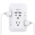 thumbnail image 1 of Outlet Extender Surge Protector - Addtam 5-Outlet Splitter with 4 USB Wall Charger(PD 30W), Multi Plug Wall Outlet Power Strip for Home, Dorm Room Essentials, 1 of 7