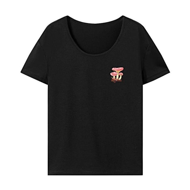 Camiseta para mujer con cuello redondo, informal, de moda, ajuste regular, camisetas de verano para vacaciones SG