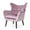 Light Lavender/Black, variant on GDF Studio Dejon Mid Century Modern Velvet Arm Chair, Gray and Black
