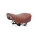 thumbnail image 4 of Cojín para asiento de bicicleta, sillín de látex acolchado suave con resorte, accesorios y suministros Marrón, 4 of 9