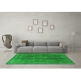 thumbnail image 3 of Ahgly Company Indoor Round Oriental Green Industrial Area Rugs, 4' Round, 3 of 4