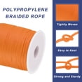 thumbnail image 3 of Cuerda de polipropileno trenzada Uxcell de 1/16 de pulgada, cuerda de nylon de 328 pies para tendedero, camping, exterior, naranja claro, 3 of 6