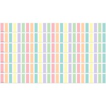 Teacher Created Resources Pastel Pop Stripes Straight Border Trim 35' 6 Packs (TCR8444-6)