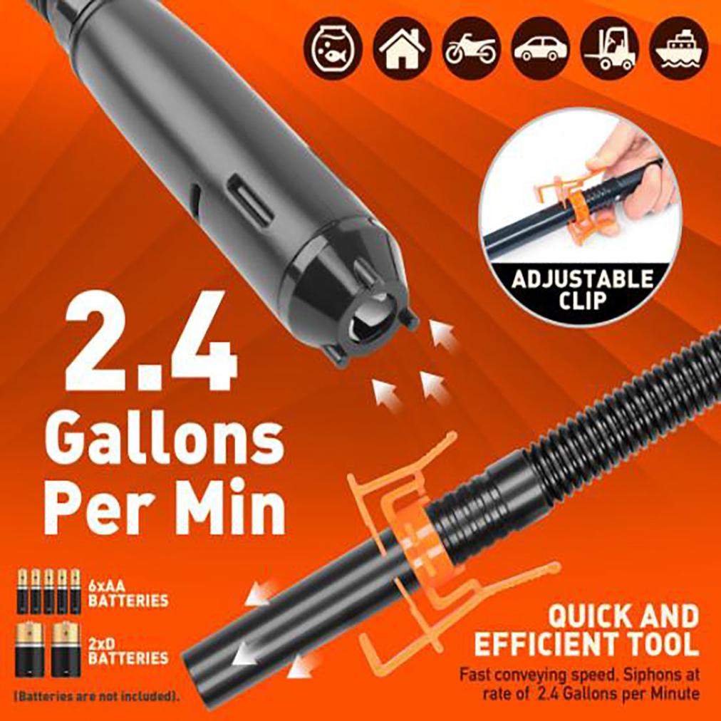 Clearance! Hmlai Portable Battery Power Pump Electric Fuel Transfer Pump Handheld Water Transfer Pump Battery Powered Fuel Transfer Pump Water Transfer Pump (Qty: 1X1 Set), Air Tools
