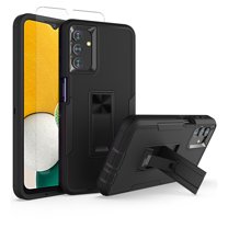 NIFFPD Samsung A13 5G, Galaxy A13 5G Case with Screen Protector Magnetic Kickstand Car Mount Protection Case Cover for Samsung Galaxy A13 5G Black