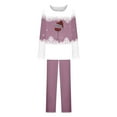 thumbnail image 6 of ChaoHeng Womens 2 Piece Outfit Lounge Set 2025 Christmas $10(Purple,XL), 6 of 7