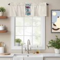 thumbnail image 2 of Bowling Ball Valance Curtain There's No Pin Left Behind Linen Texture Window Valances Rod Pocket Short Curtains Window Treatments for Kitchen Bedroom Bathroom Laundry 54" x 18", 2 of 9