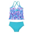 thumbnail image 4 of iEFiEL Kids Little&Big Girls Swimsuit Mermaid Scales Swimwear with Bottoms Bathing Suit, 4 of 7