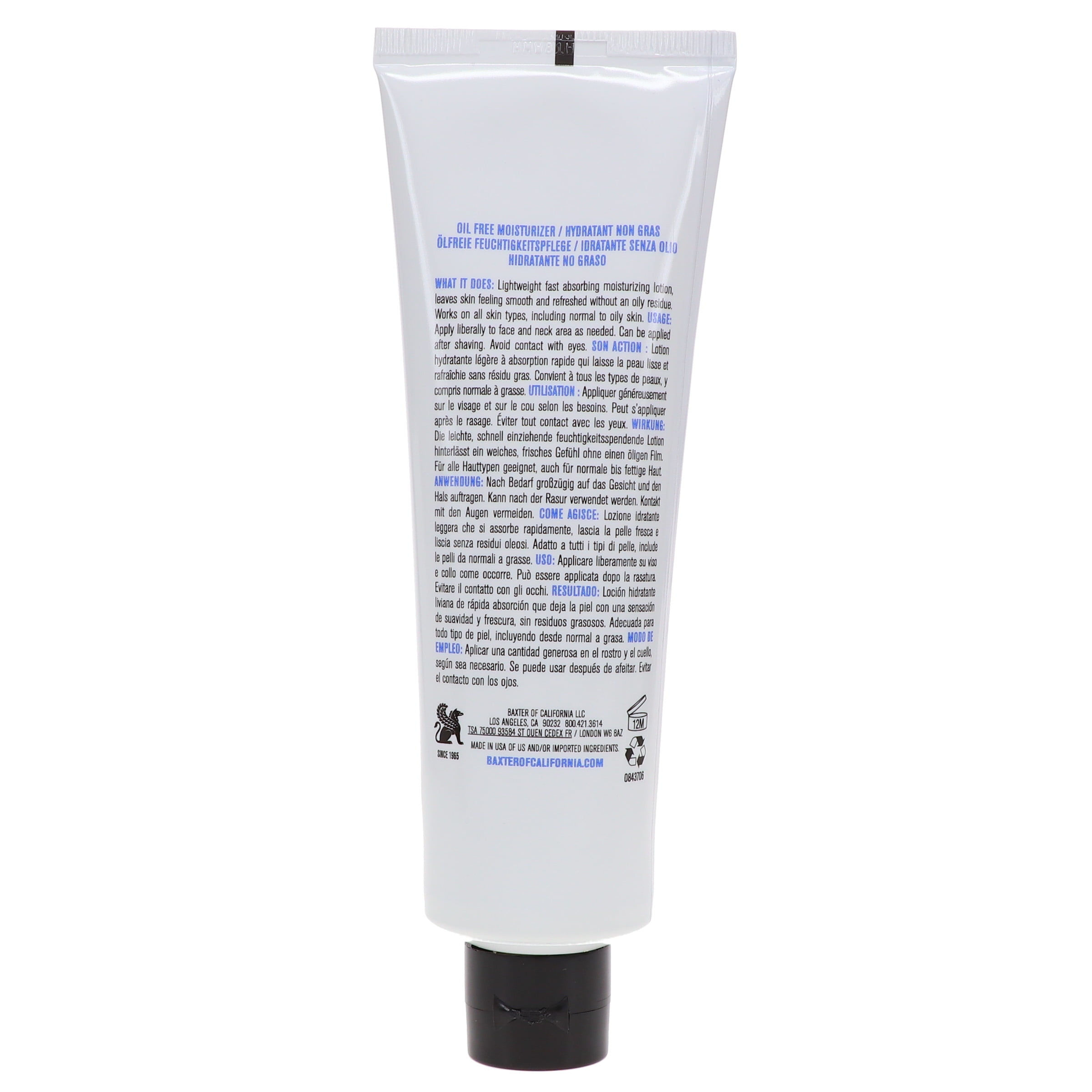 Baxter of California Oil Free Moisturizer 4 oz