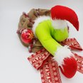 thumbnail image 5 of Decoración navideña montada en la pared Cómo el ladrón de Navidad robó Christmas BurlapWreath Santa Artware decorativo, 5 of 5