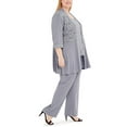 thumbnail image 3 of R&M Richards Plus size Women's Lace ITY 2 Piece Pant Suit - Mother of the bride outfit, 3 of 3