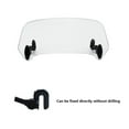 thumbnail image 4 of Universal Motorcycle Windshield Extension Adjustable Spoiler Clamp-on Windscreen Deflector compatible Kawasaki Bmw Honda Yamaha Suzuki, 4 of 5